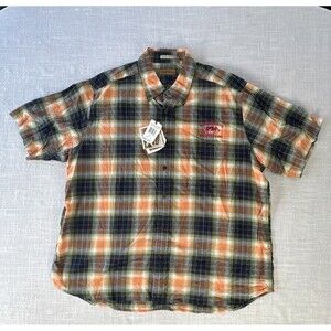 Field & Stream Arkansas Razorbacks Burlsworth Golf Classic Button Up Plaid XXL